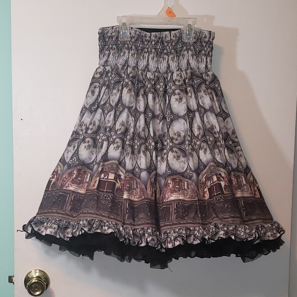 Gorgeous reversible romantic authentic gothic lolita skirt - Picture 6 of 6